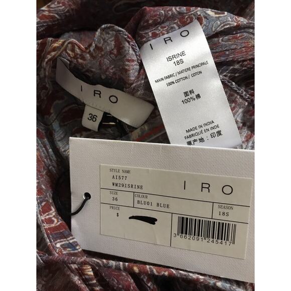 IRO Sleeveless ROMPER/JUMPSUIT Ruffle Trimmed Sz-36/S NWT - Picture 4 of 4